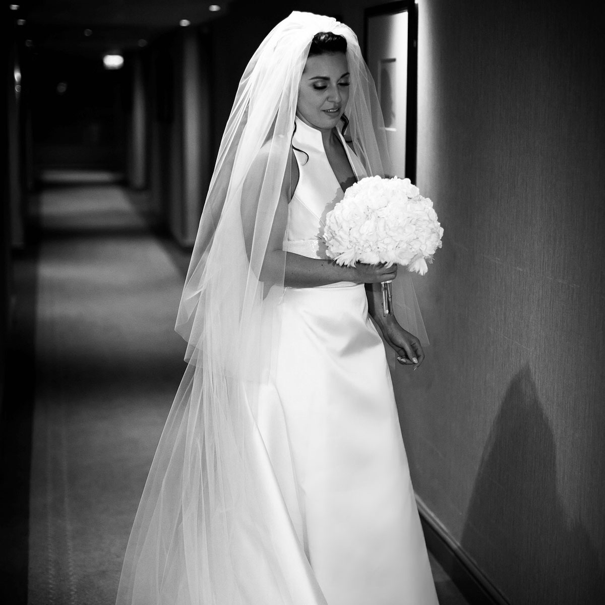 Sharon Cunningham Bride wedding dress