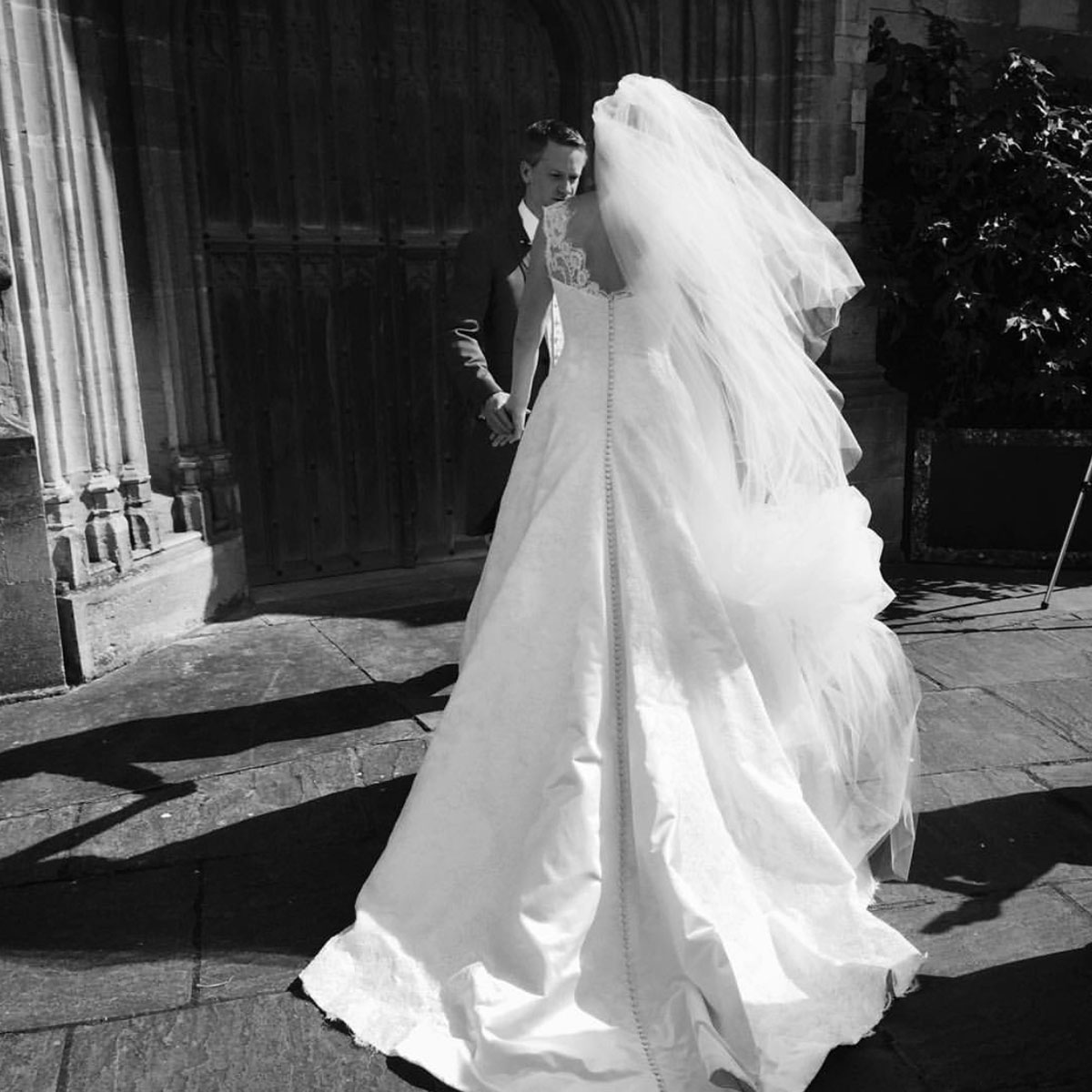 Sharon Cunningham Bride wedding dress