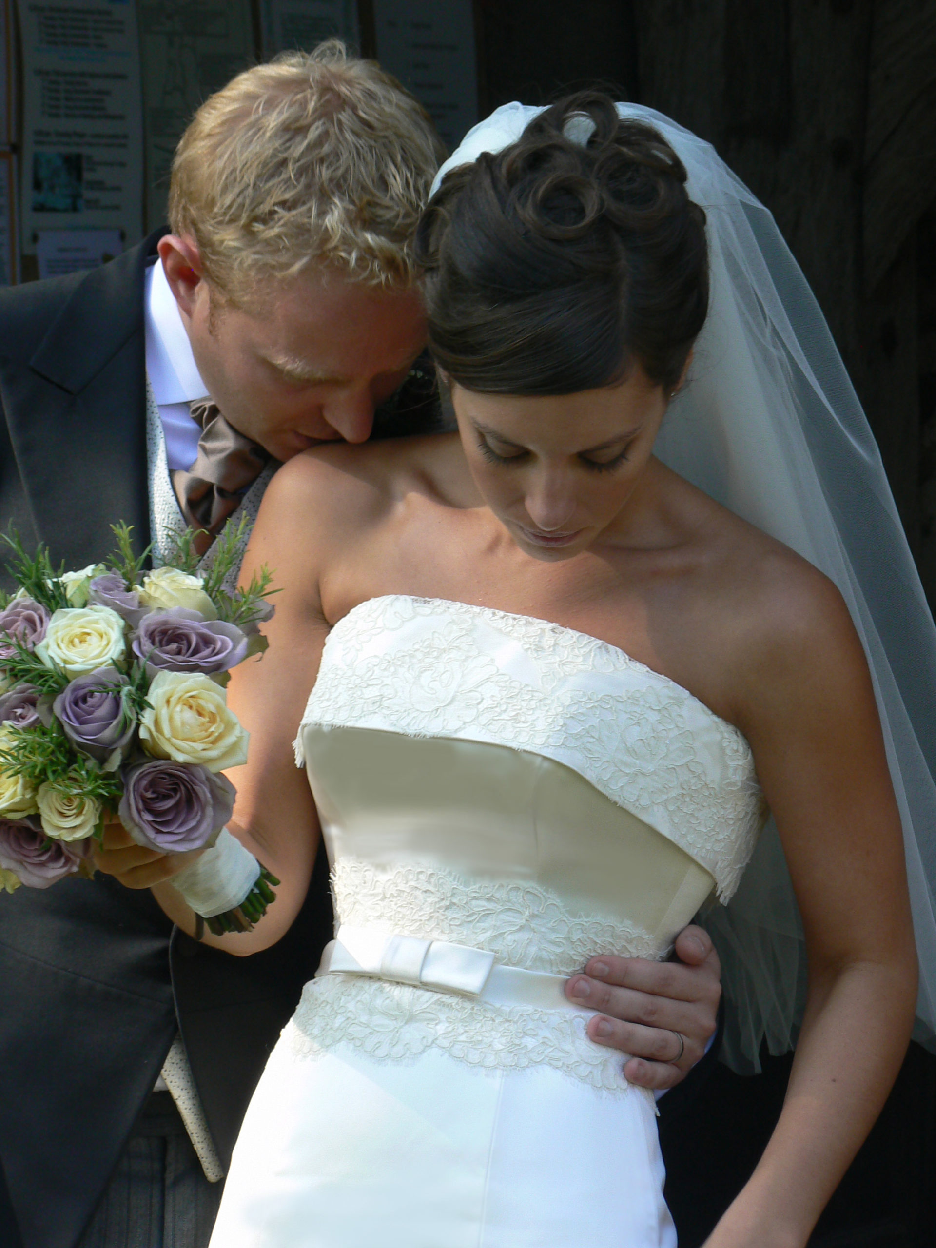 Sharon Cunningham Wedding dress.