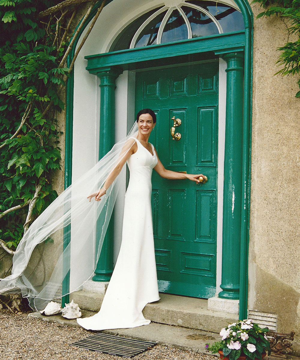 Sharon Cunningham Bride wedding dress