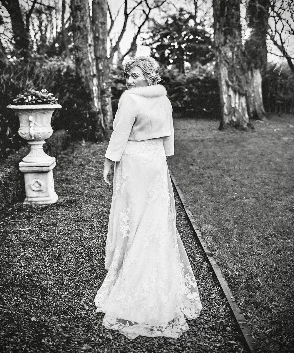 Sharon Cunningham Bride wedding dress