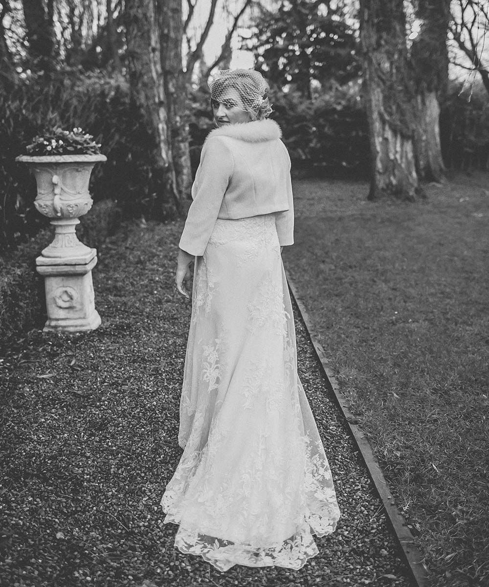 Sharon Cunningham Bride wedding dress