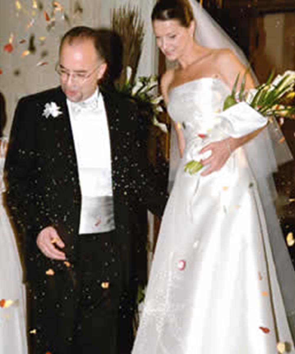 Sharon Cunningham Bride wedding dress