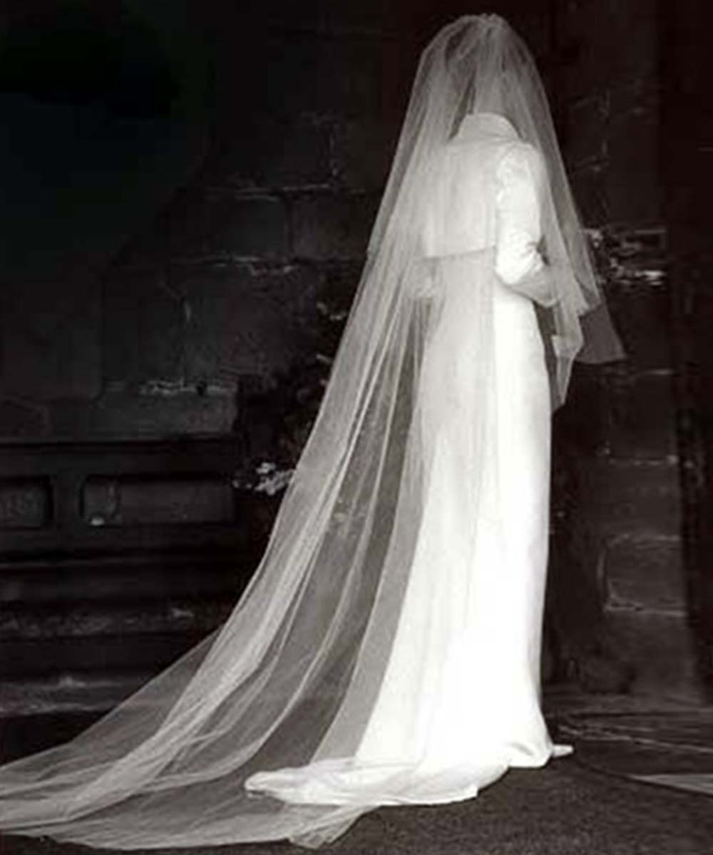 Sharon Cunningham Bride wedding dress