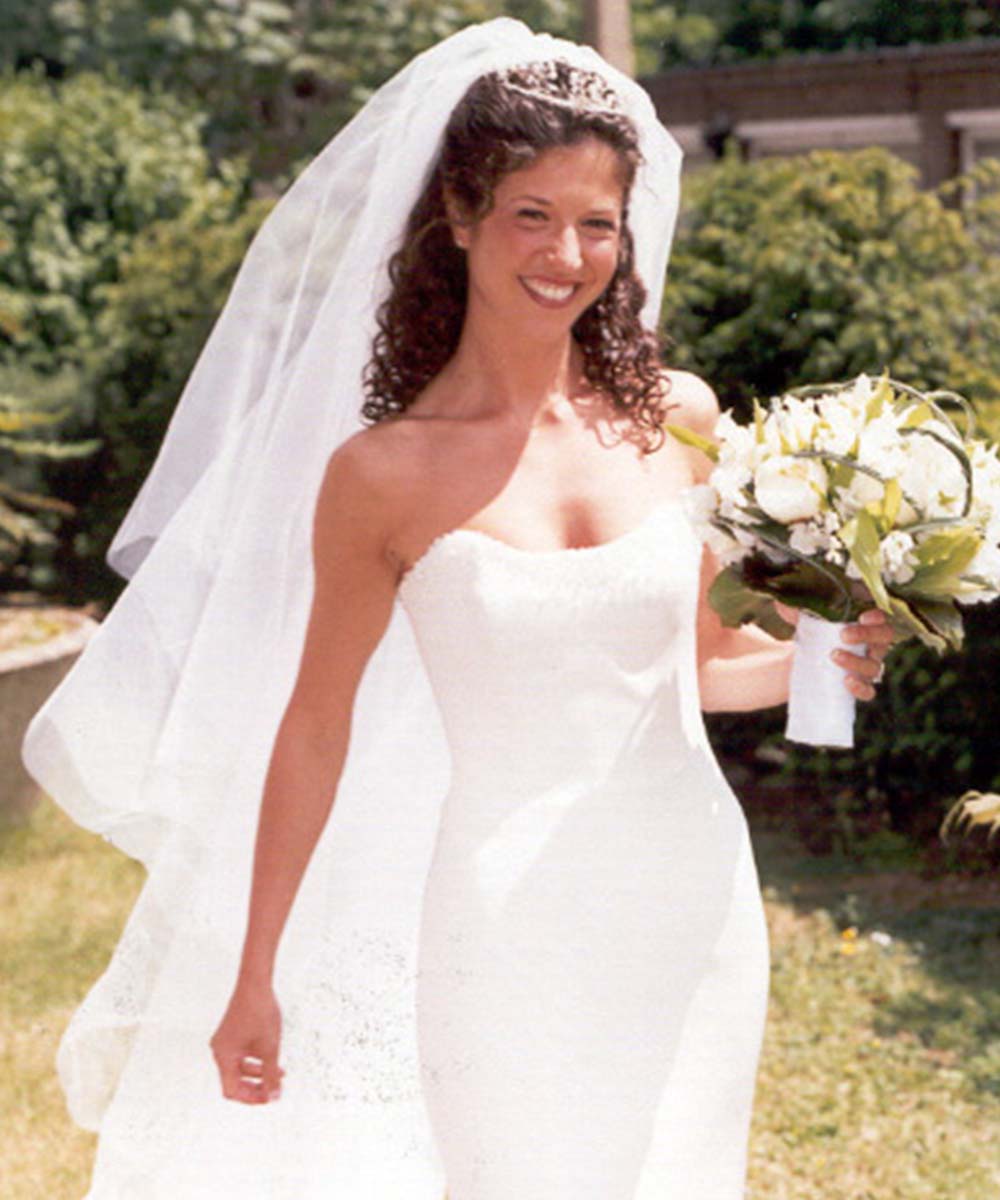 Sharon Cunningham Bride wedding dress