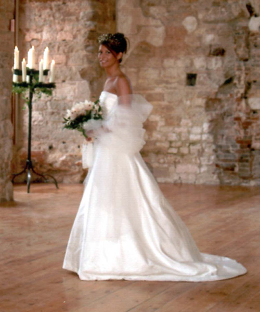 Sharon Cunningham Bride wedding dress