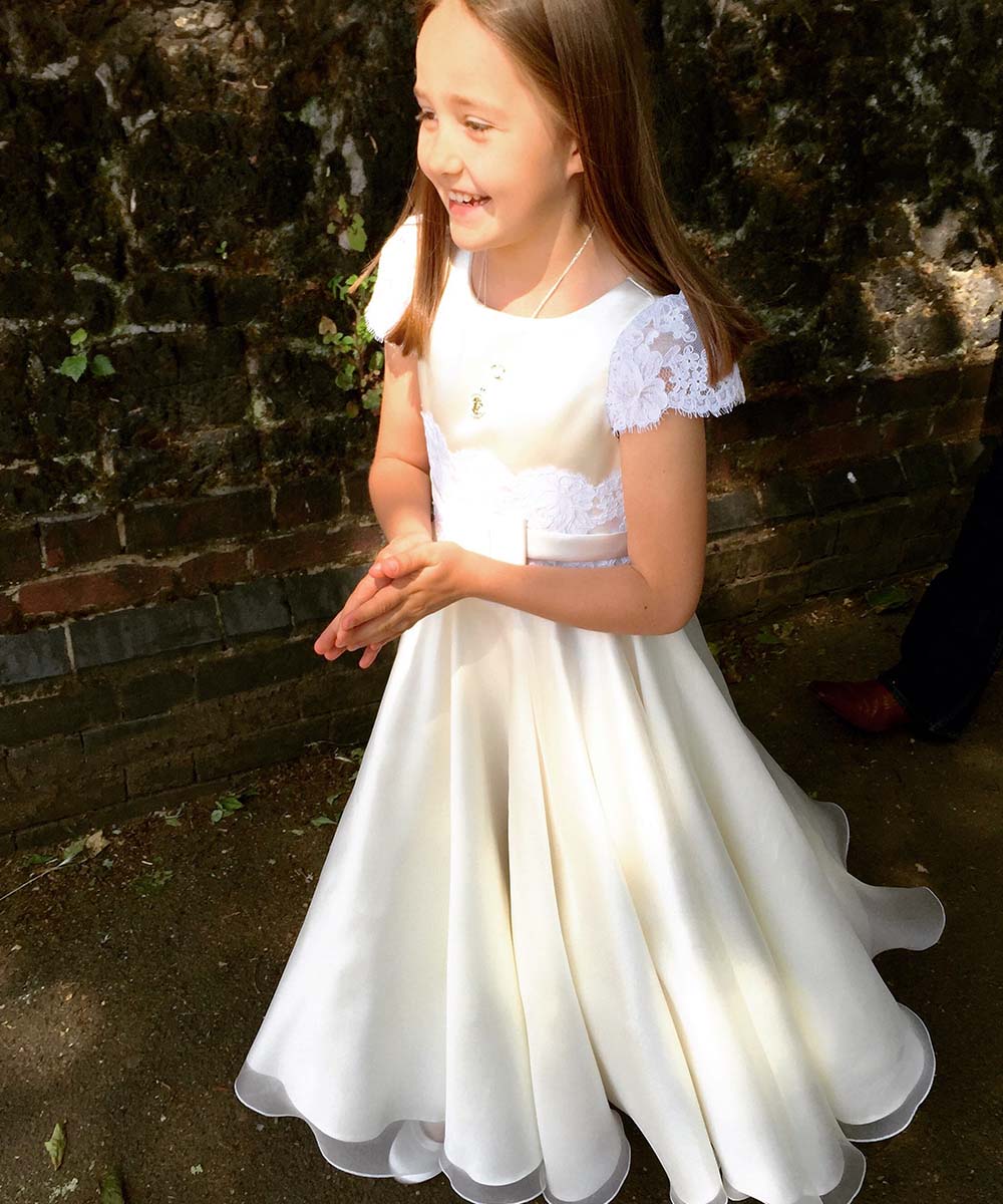 Sharon Cunningham first communion dress